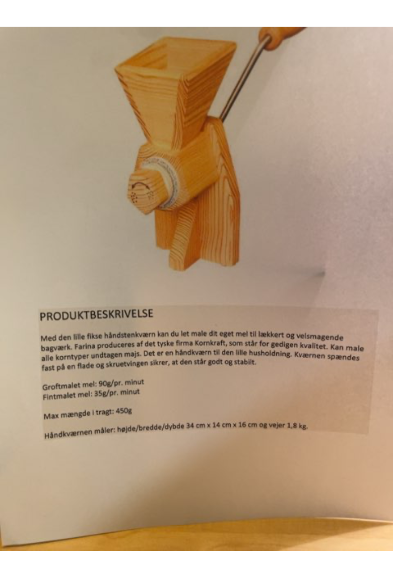 Håndstenskværn til at male mel